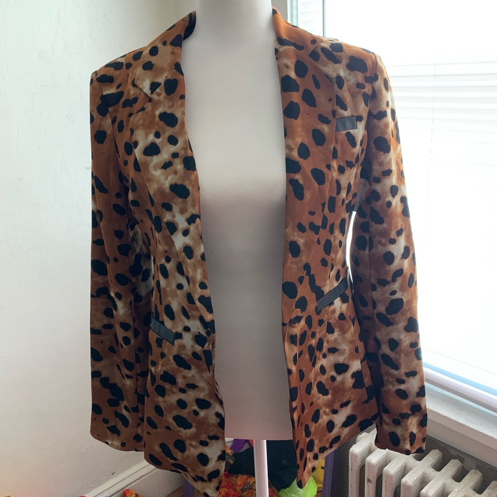 Animal Print Blazer